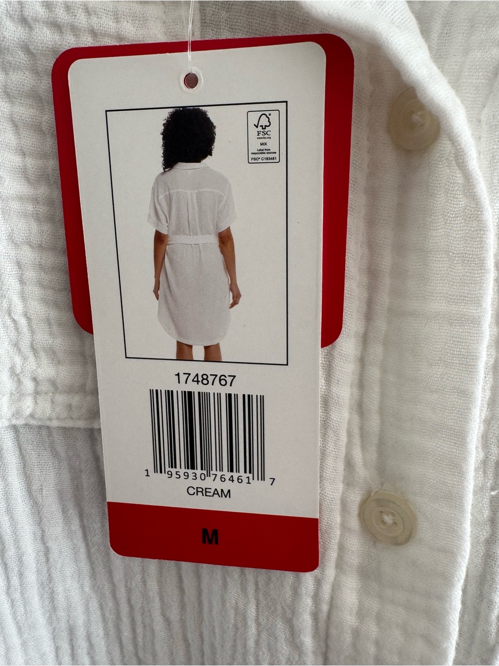 Weatherproof Vintage Womens' Gauze Dress with Belt - Picture 10 of 10